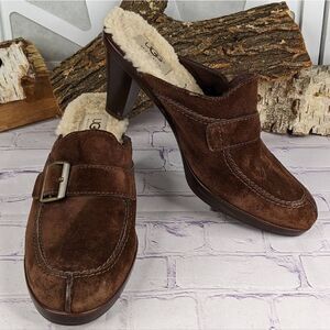 UGG Isabella Suede Clogs Slides Mules - S/N 5565